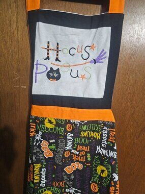 Jabara Women's Halloween Hocus Pocus Kitchen Apron 100% Cotton NEW